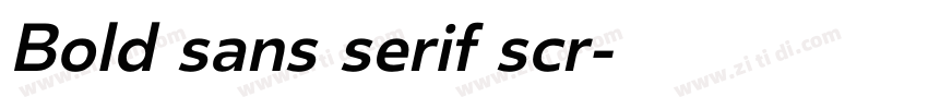 Bold sans serif scr字体转换 Bold sans serif scr字体转换